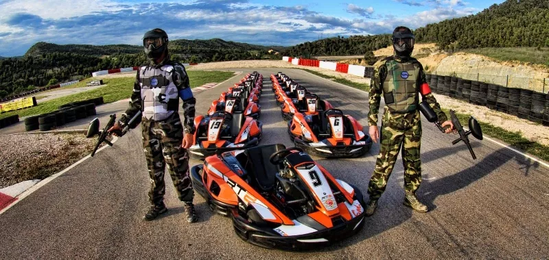 Karting and paintball in Barcelona