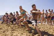 beach activities for team building events in Barcelona