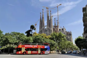 Private tour bus in Barcelona
