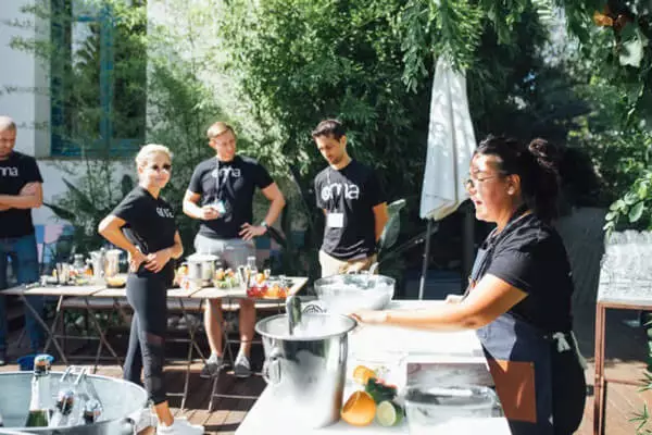 Sangria Making Class for a team building activity in Barcelona