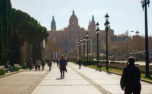Montjuïc offers a day of art, history, and amazing views. Explore the MNAC art museum, ride the cable car to the Montjuïc Castle, and see the quirky Poble Espanyol. Don't miss the Joan Miró Foundation or the Magic Fountain's light show!