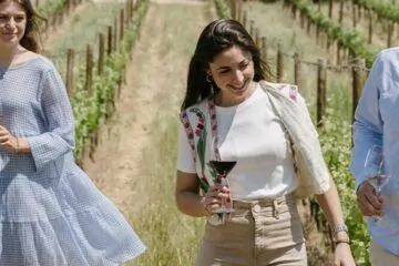 Un grupo en una cata de vinos Torres